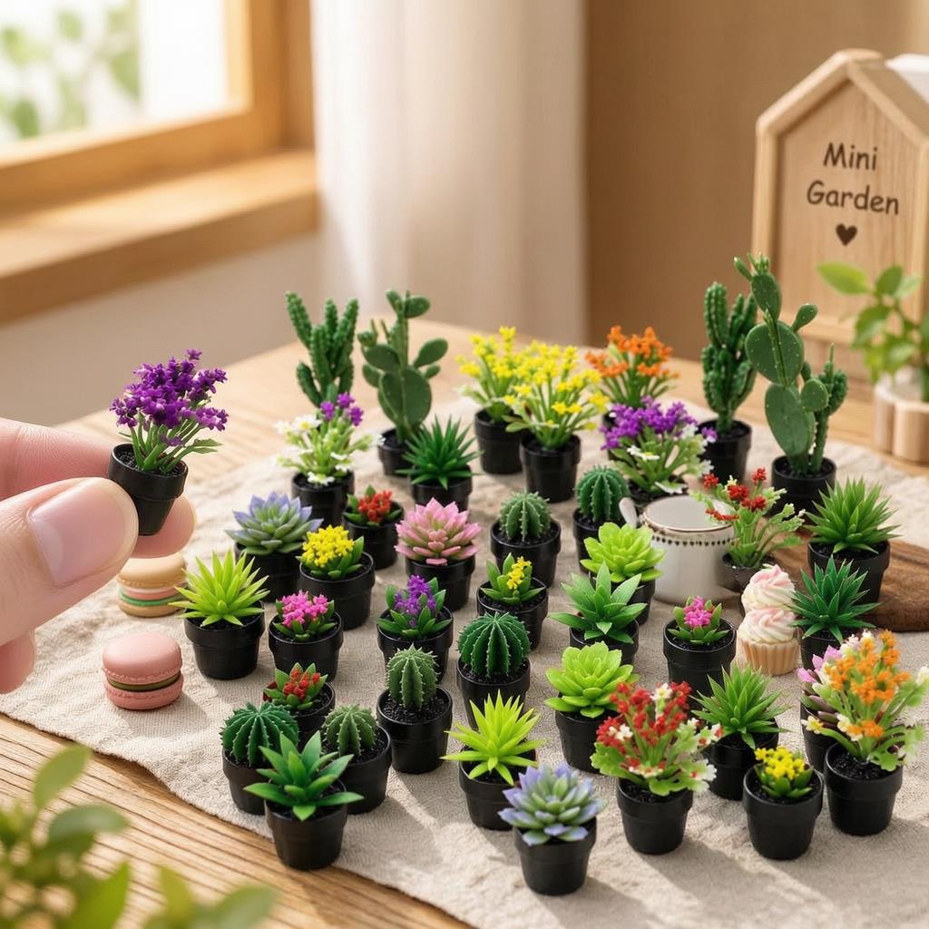 8 Buah Tanaman Pot Miniatur Pl - Echeveria Succulent ulasan dan harga